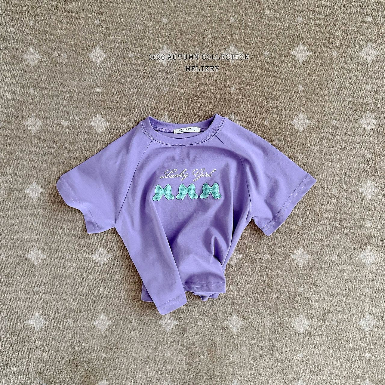 ［Melikey］Lucky ribbon tee