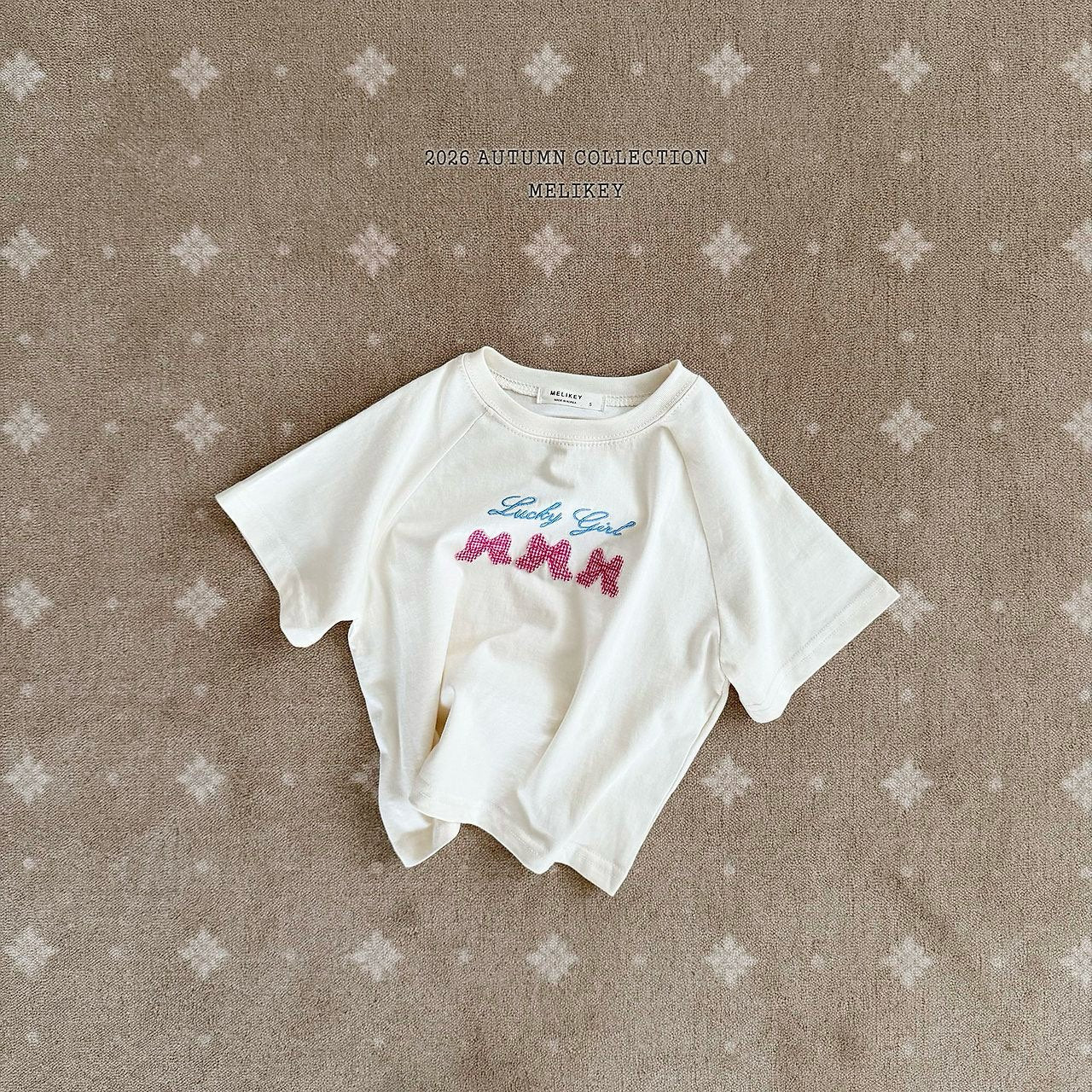 ［Melikey］Lucky ribbon tee