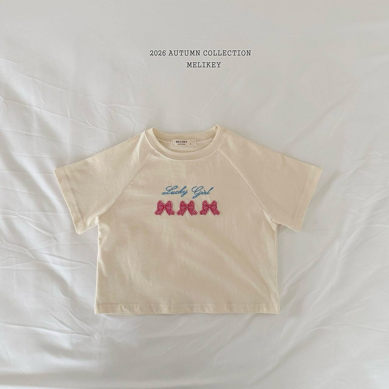 ［Melikey］Lucky ribbon tee