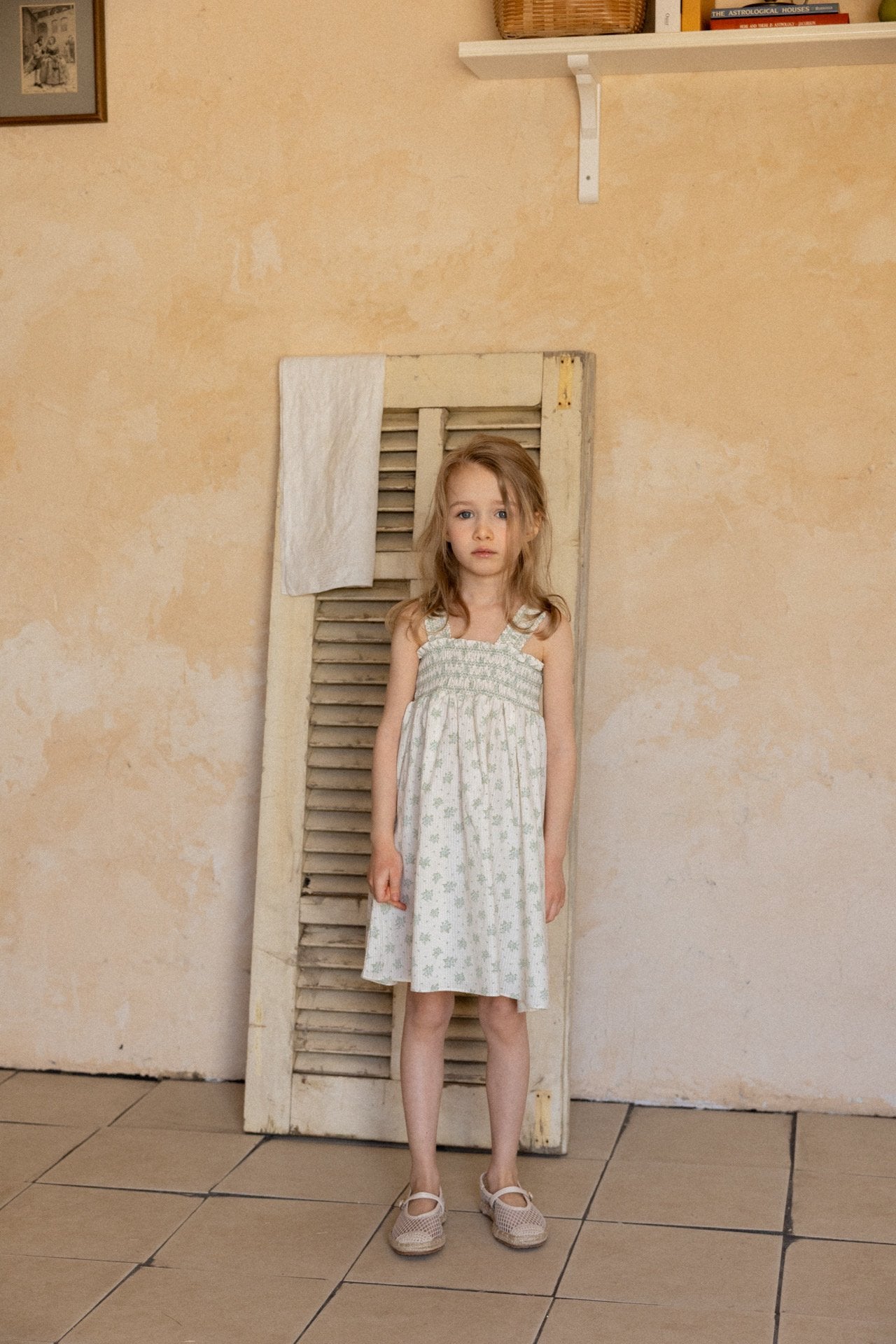 ［perrobebe］Heloise smock one-piece (mint)