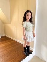 ［comma］String lace tee
