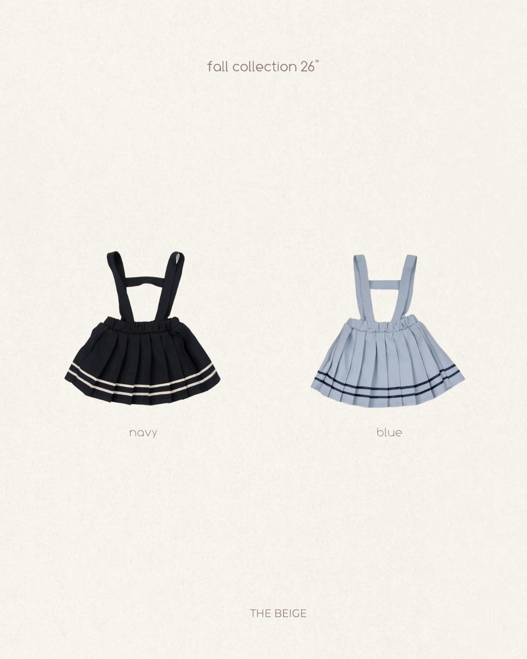 ［The beige］Pleated Skirt