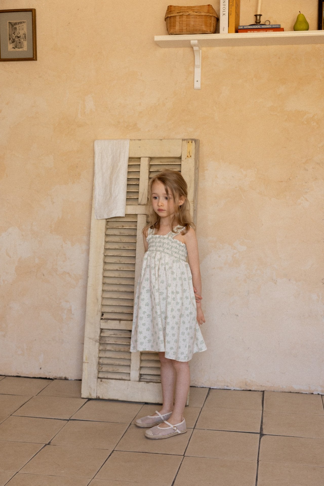 ［perrobebe］Heloise smock one-piece (mint)