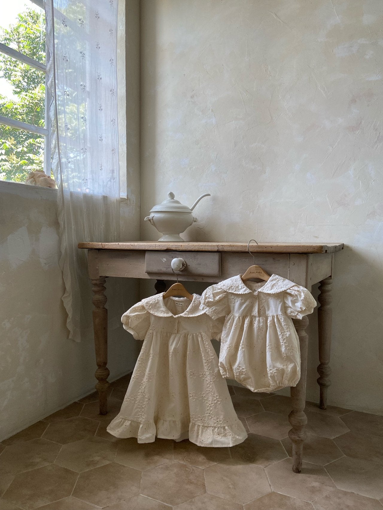 ［Anne shirley］Pure collar rompers