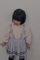 ［The beige］Pleated Skirt