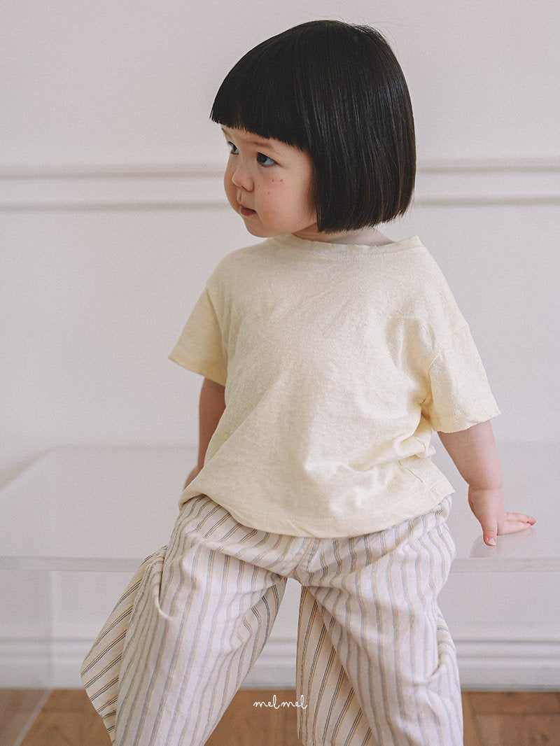 ［melmel］Slub tee