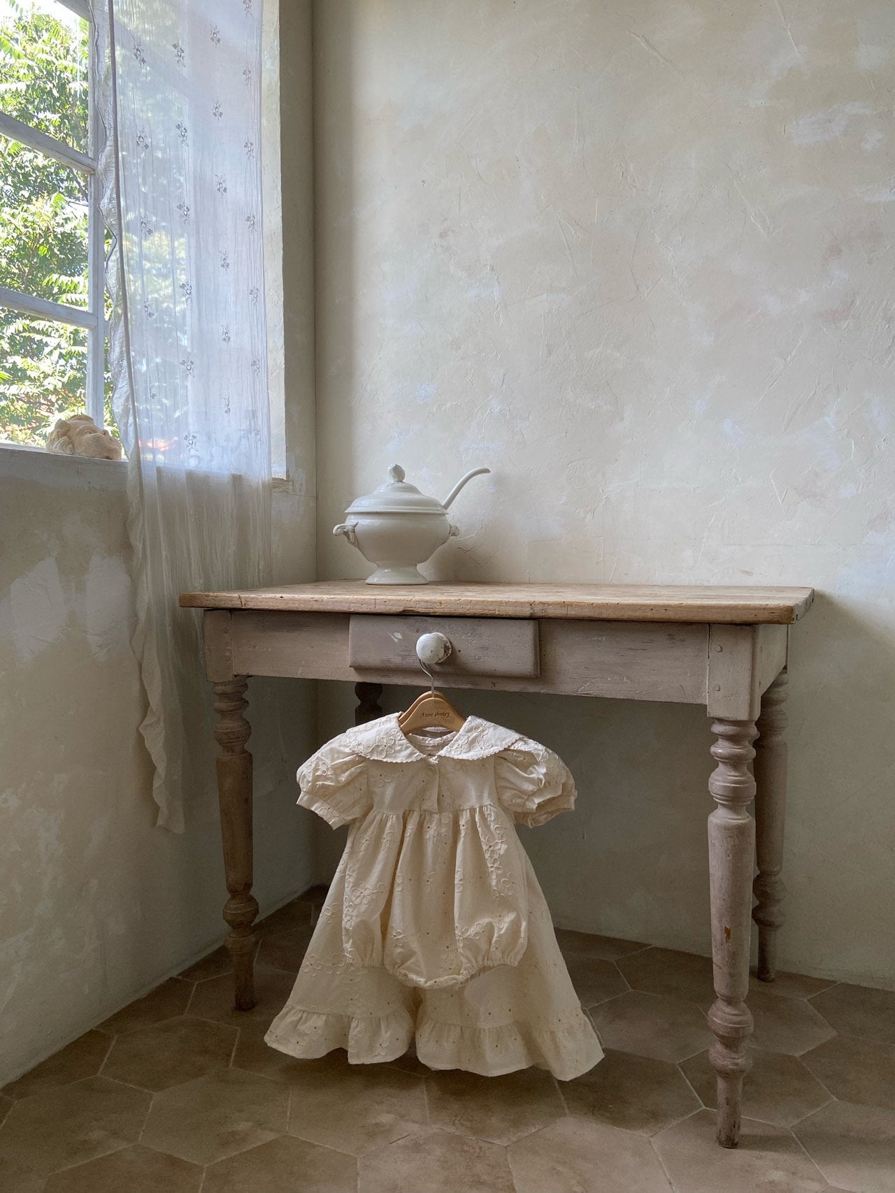 ［Anne shirley］Pure collar rompers