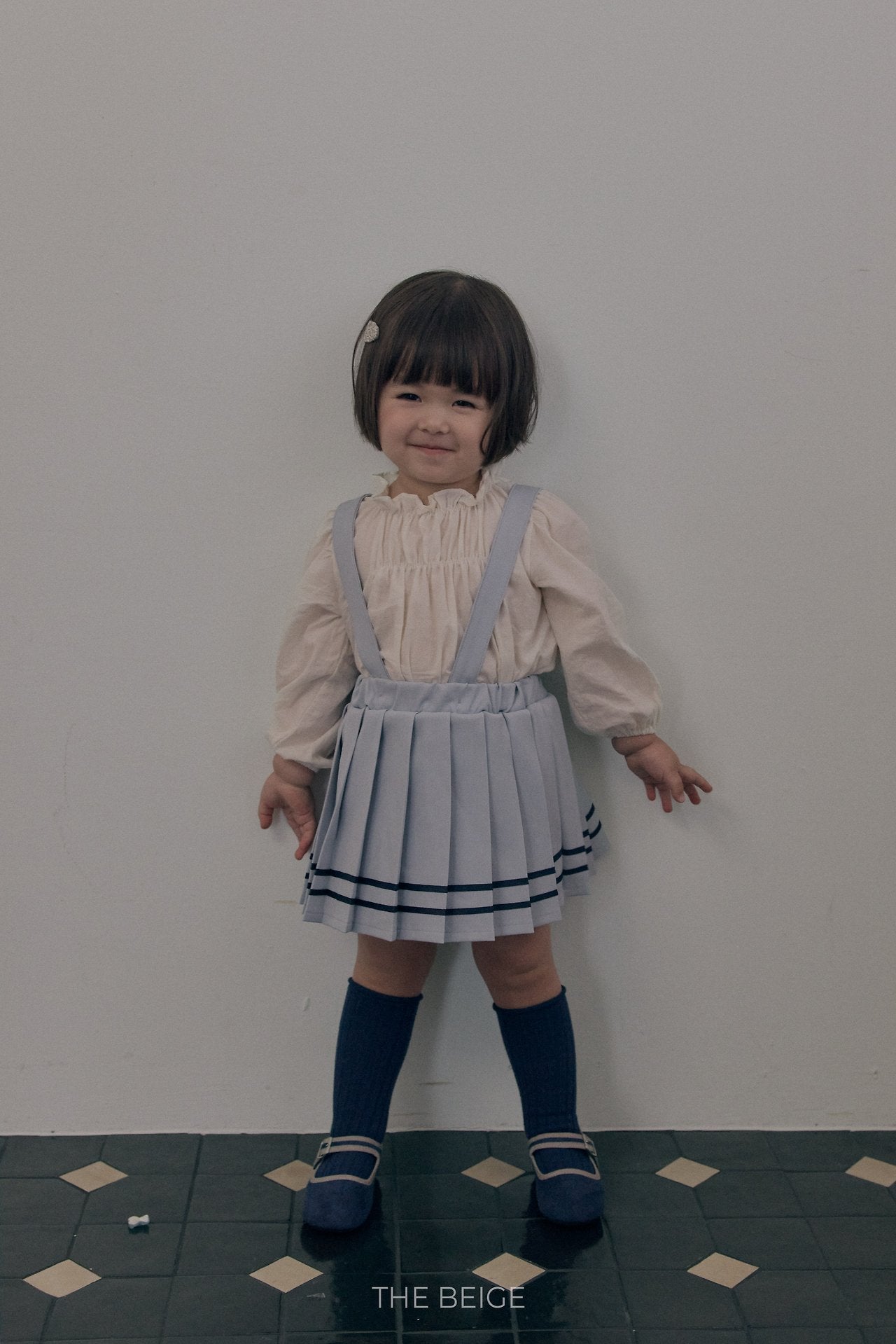 ［The beige］Pleated Skirt