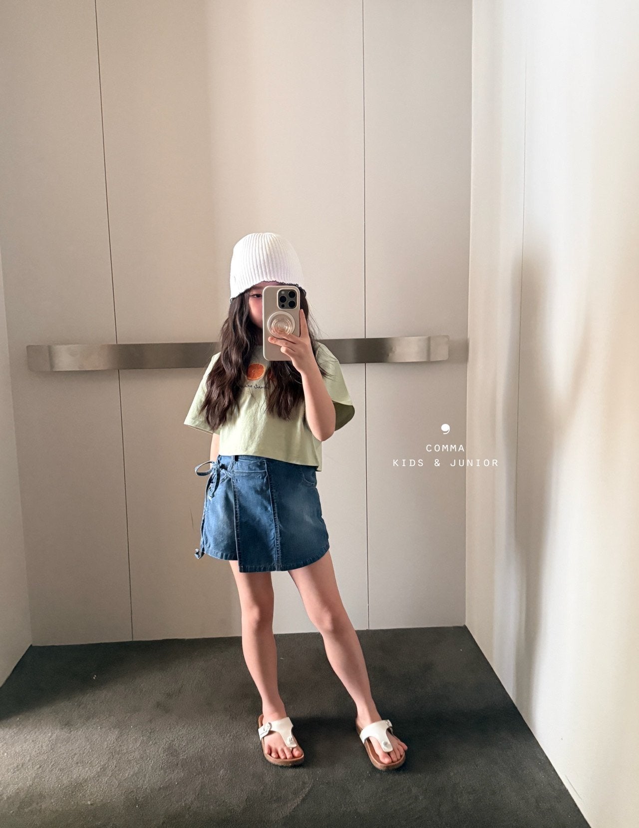 ［comma］Wrap skirt pants