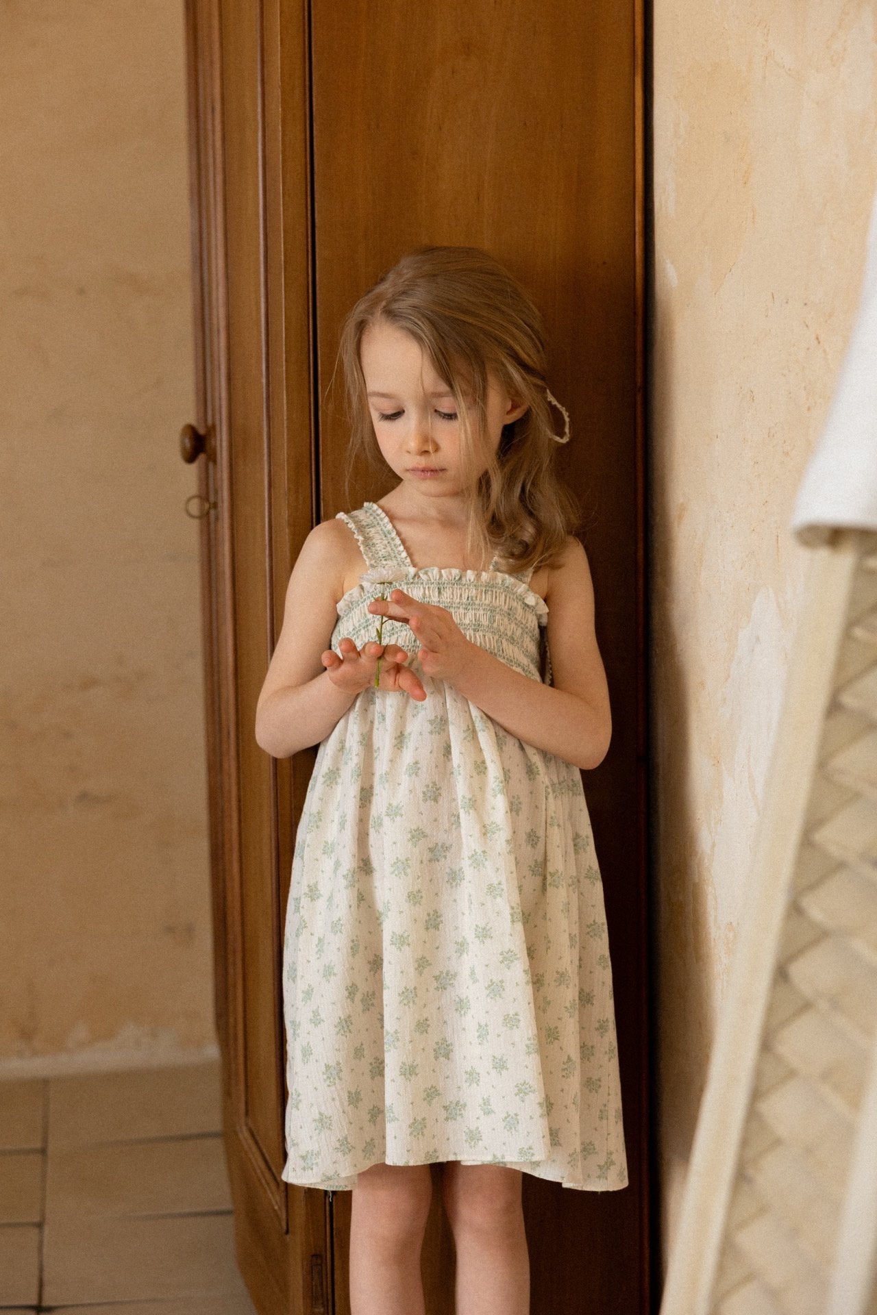 ［perrobebe］Heloise smock one-piece (mint)