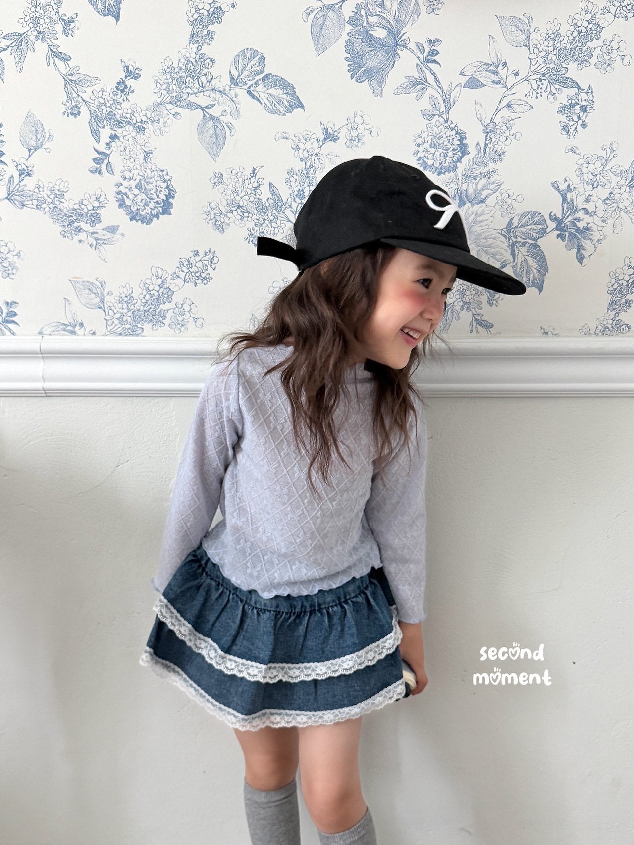 ［second moment］Lolo ribbon mellow tops
