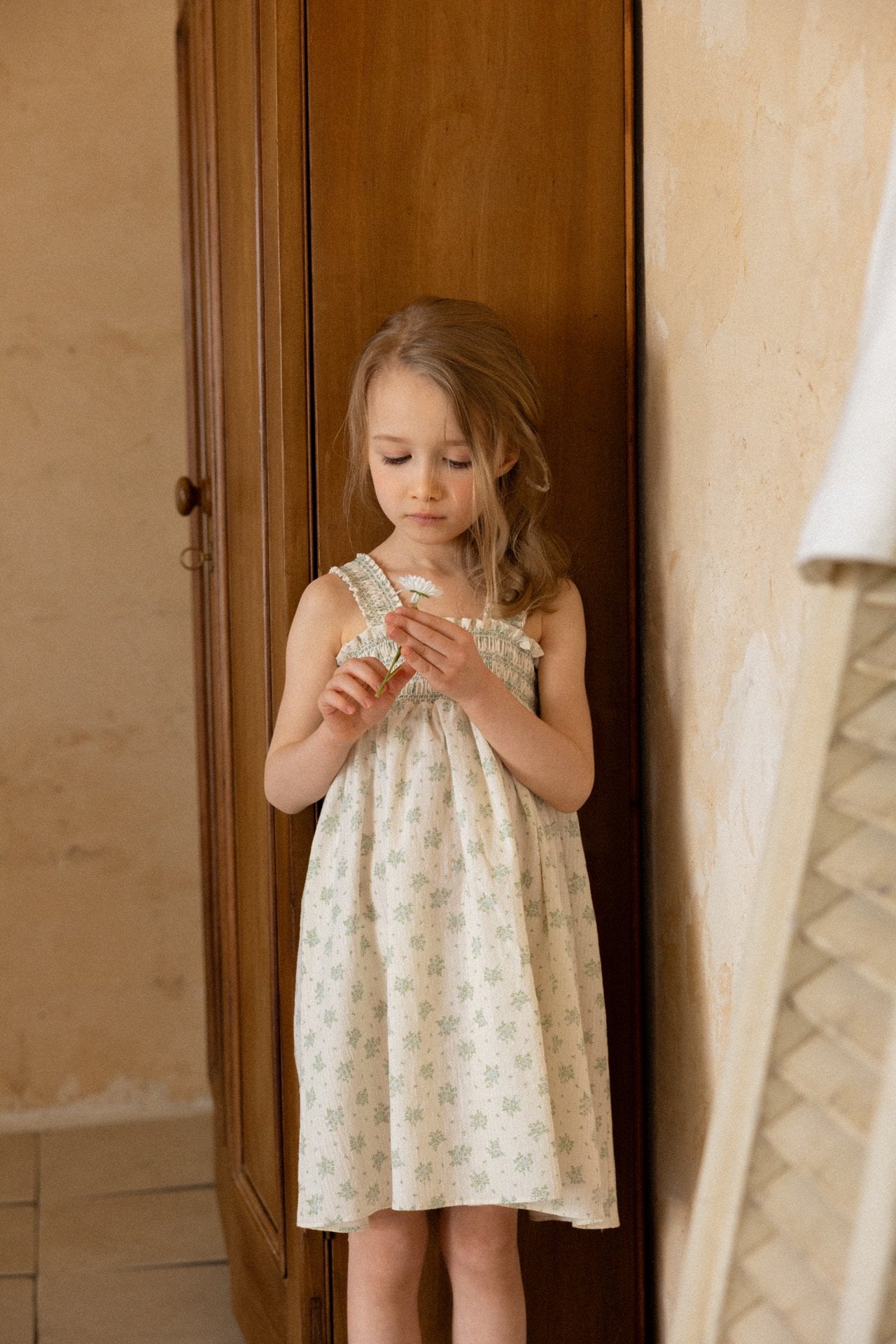 ［perrobebe］Heloise smock one-piece (mint)