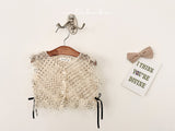 ［valubebe］Dot open ribbon vest (baby)