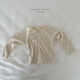 ［Melikey］Dot shirring tee