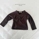 ［Melikey］Dot shirring tee