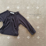 ［Melikey］Dot shirring tee