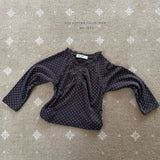 ［Melikey］Dot shirring tee