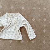 ［Melikey］Dot shirring tee