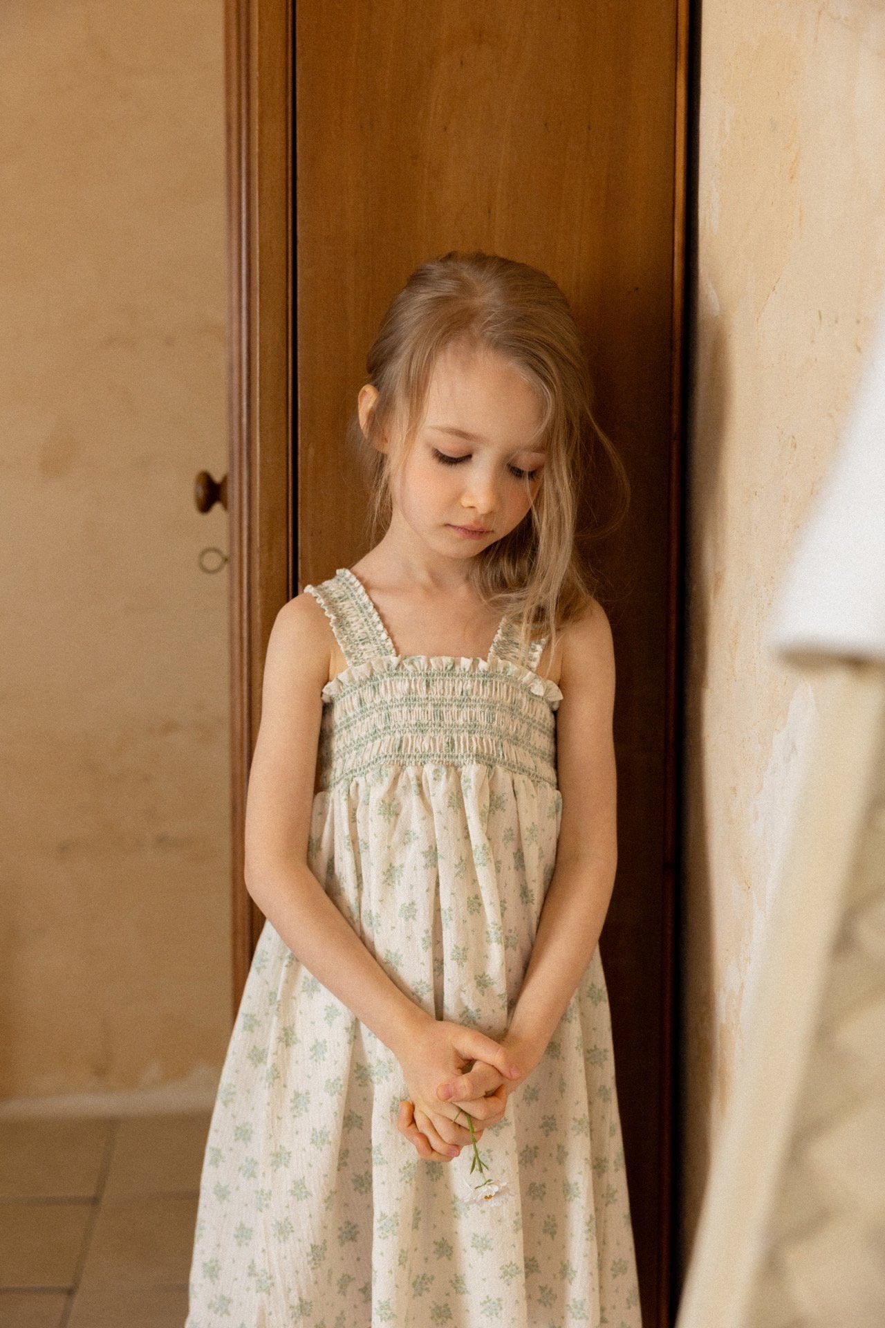 ［perrobebe］Heloise smock one-piece (mint)