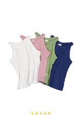 ［lenua］Rolly sleeveless tops