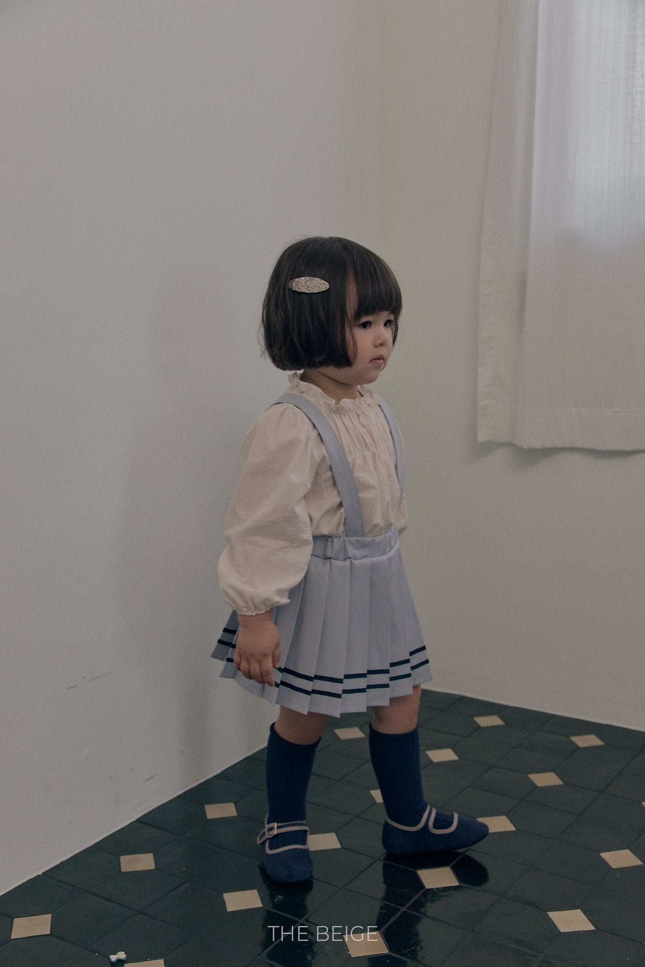 ［The beige］Pleated Skirt