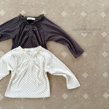 ［Melikey］Dot shirring tee