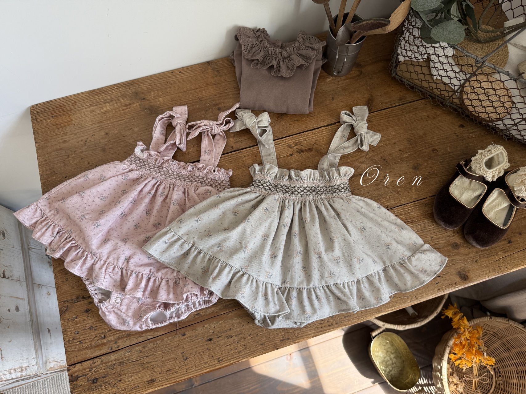 ［OREN］Emily smocking bloomer skirt