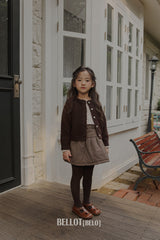 ［BELLOT］Curly alpaca cardigan (kids)