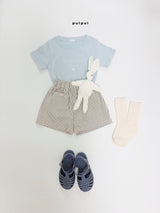 ［puipui］Button short pants