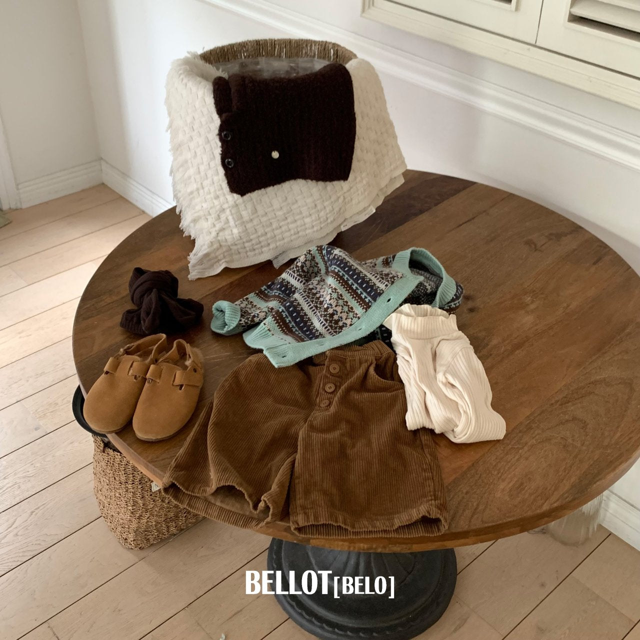 ［BELLOT］Nordic cashmere cardigan (kids)