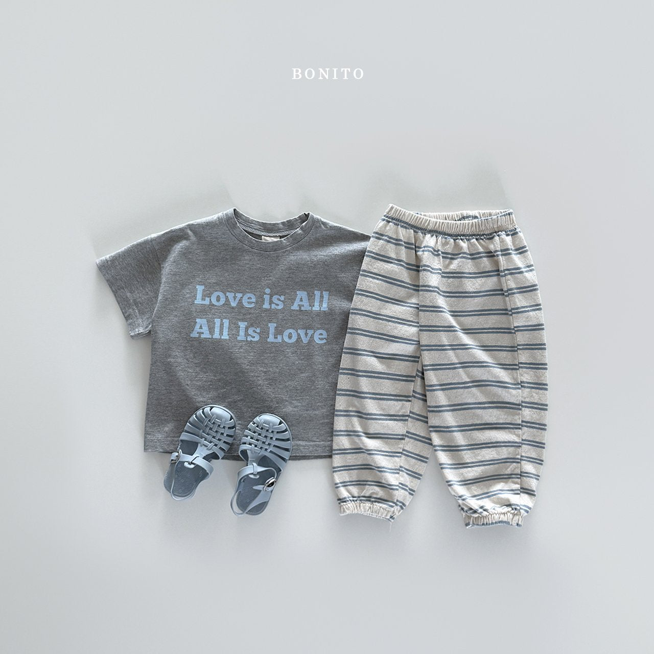 ［Bonito］Stripe jogger pants