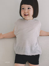 ［melmel］Ribbed 3/4 leggings