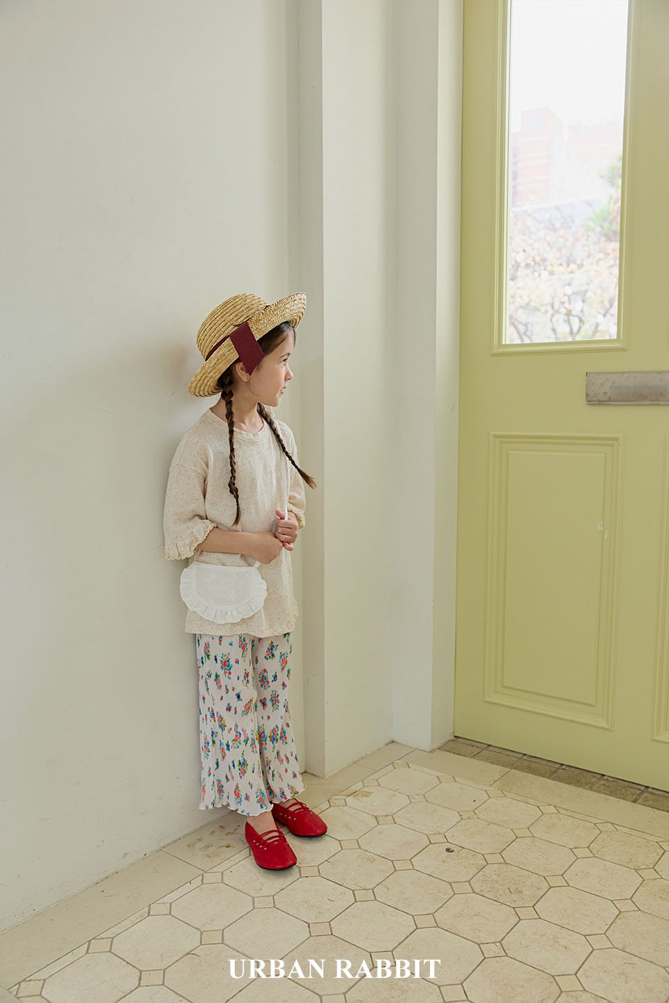［URBAN RABBIT］Eyelet crescent moon belt bag