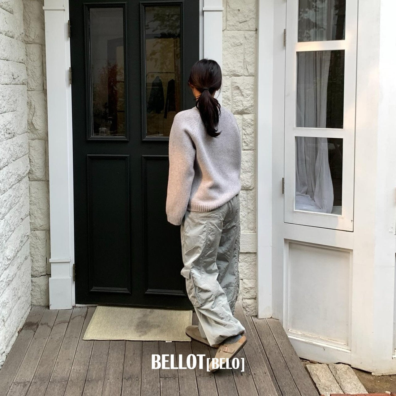 ［BELLOT］Via wool knit (mom)