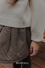 ［BELLOT］Bobo check skirt (kids)
