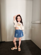 ［comma］Weekend crop tee