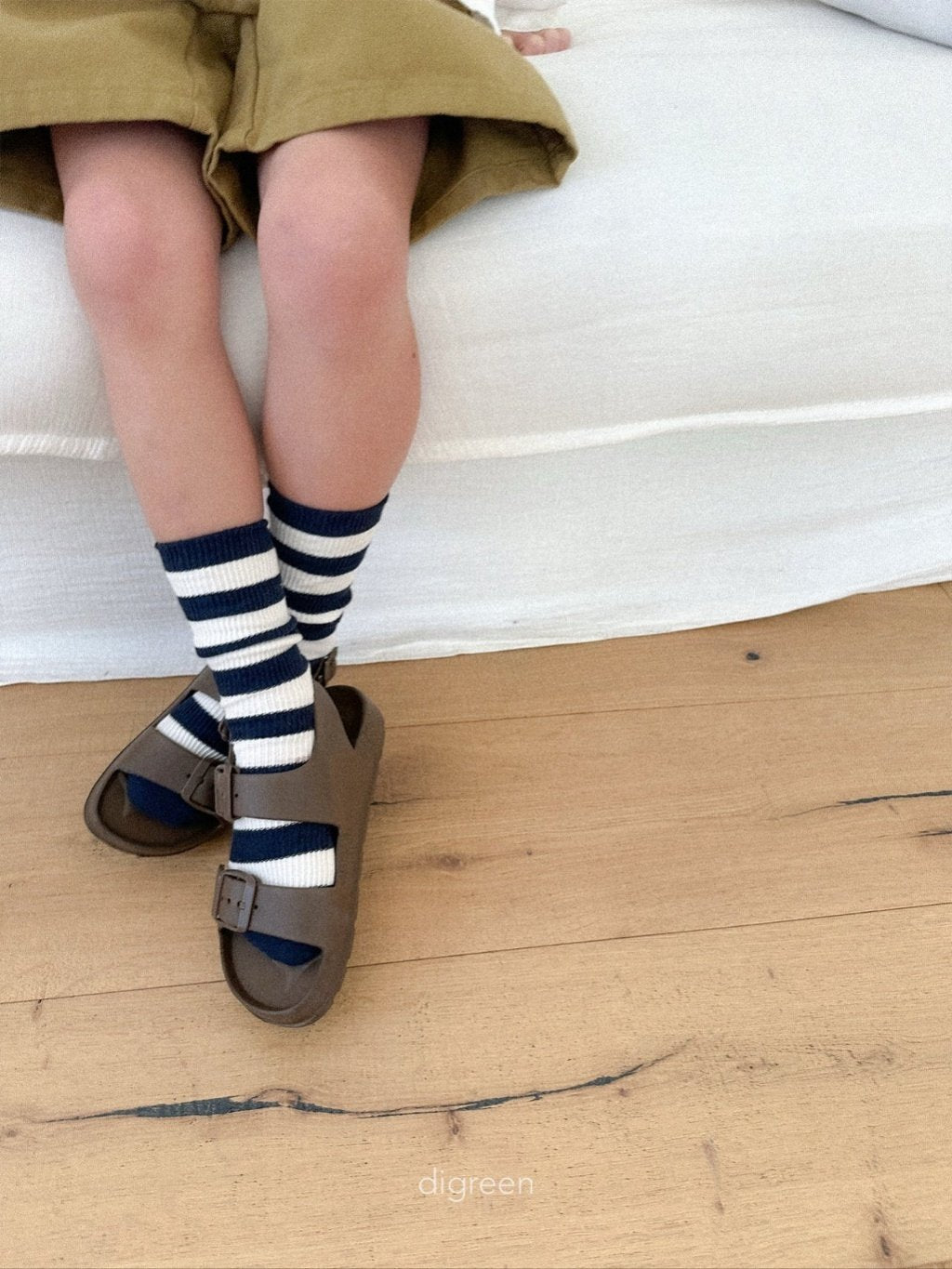 ［digreen］Minimal stripe socks set