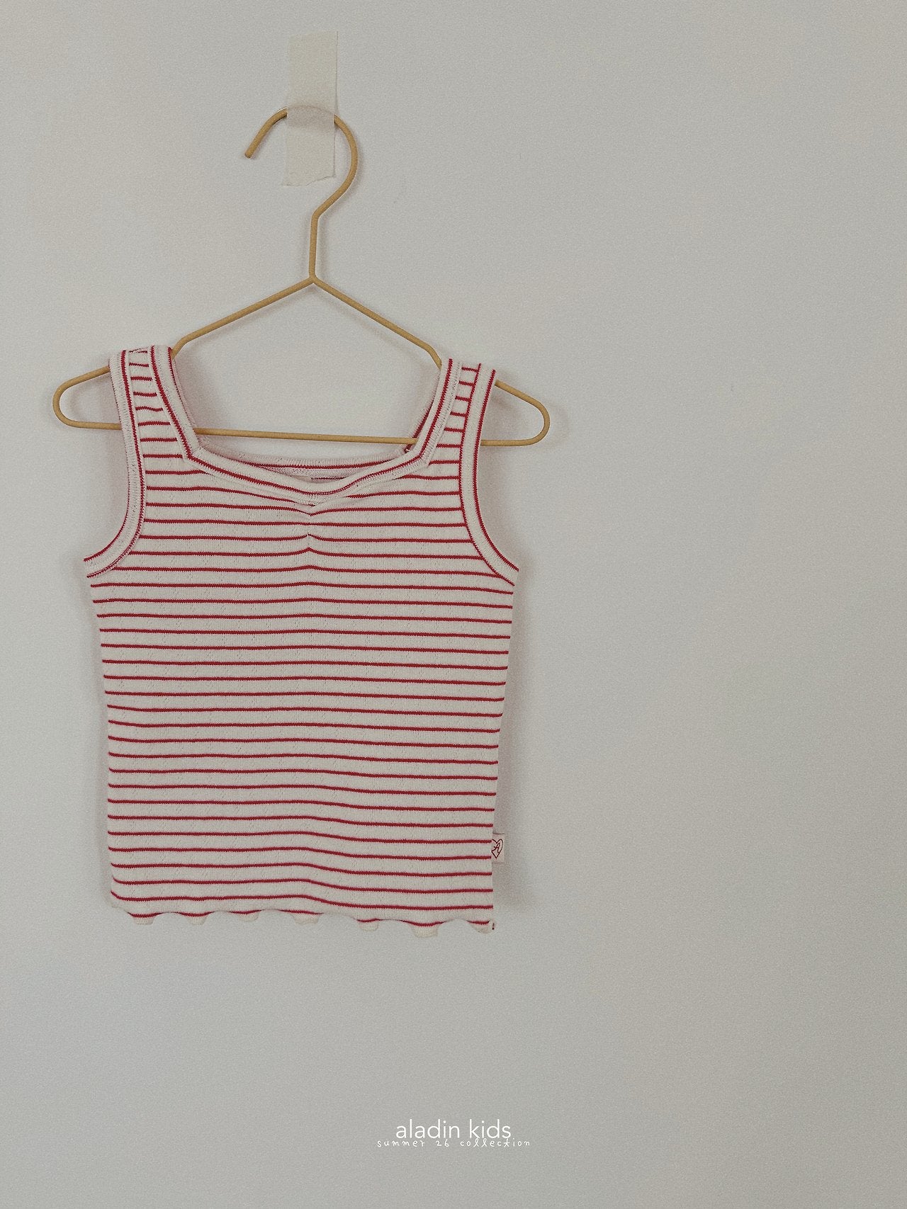 ［aladin］Square neck sleeveless tops