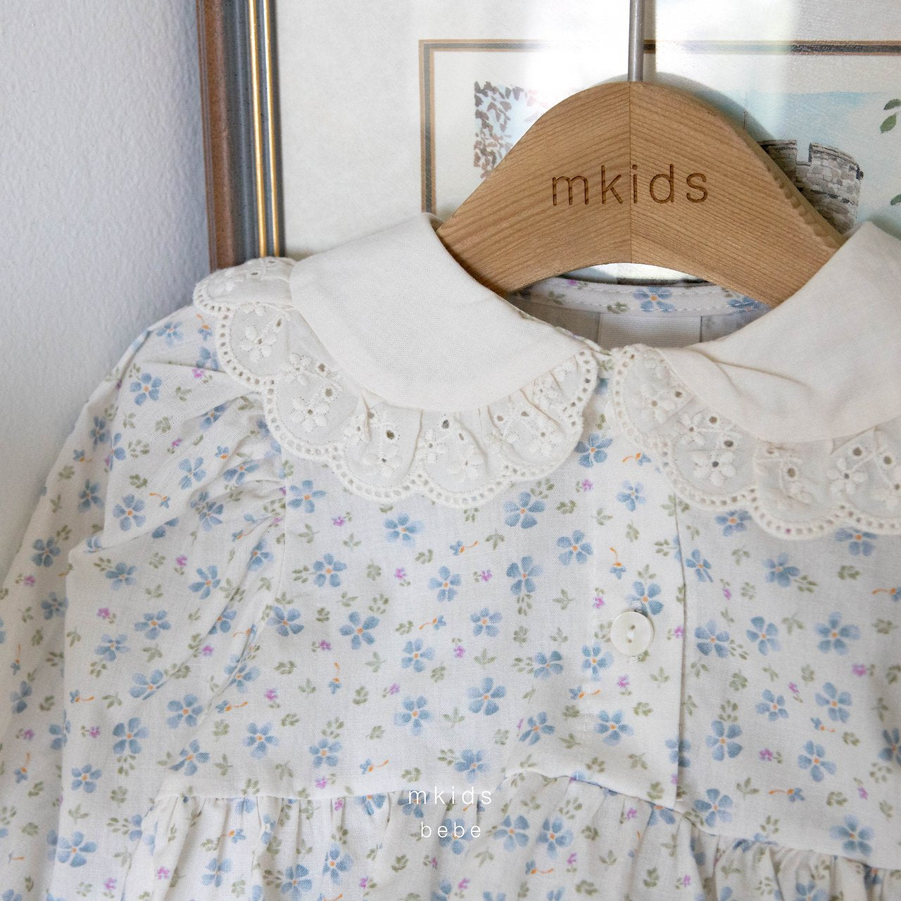 ［mkids］Maria collar rompers