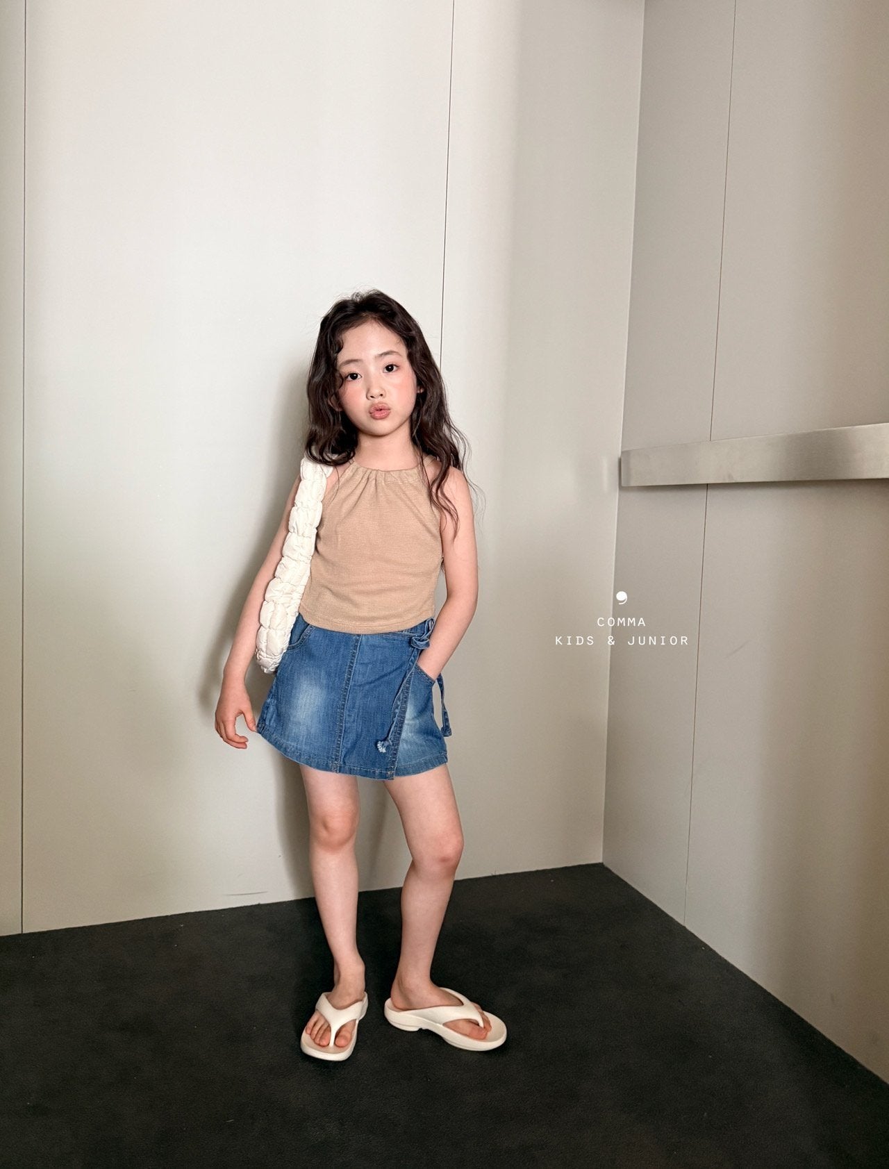 ［comma］Wrap skirt pants