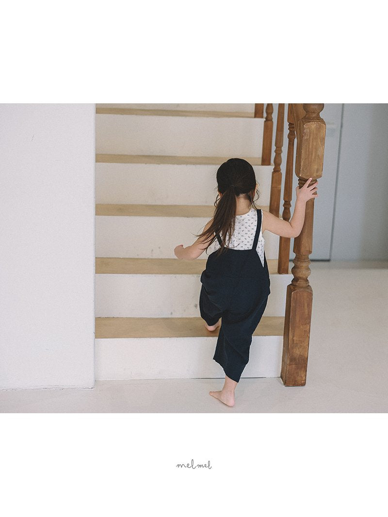 ［melmel］Linen overalls