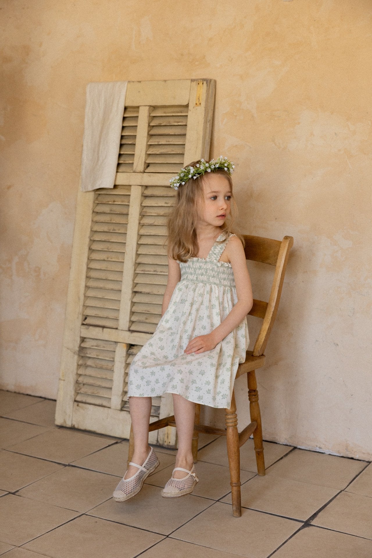 ［perrobebe］Heloise smock one-piece (mint)