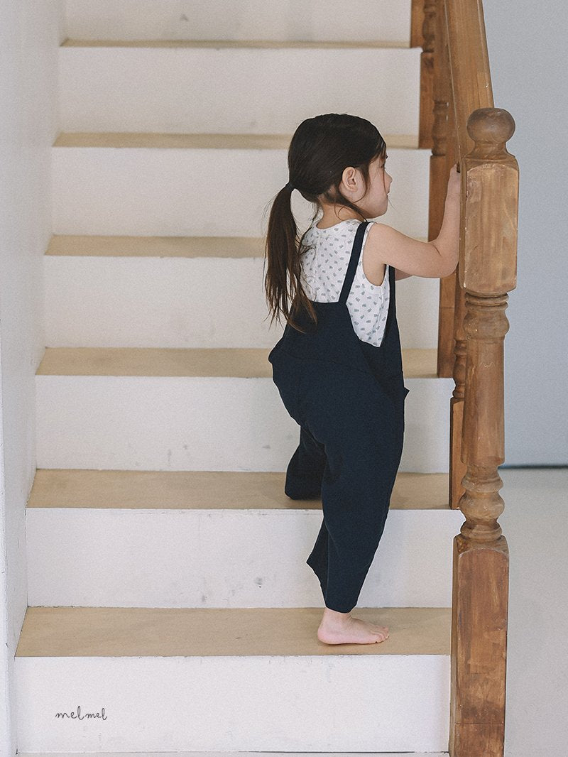 ［melmel］Linen overalls