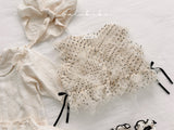 ［valubebe］Dot open ribbon vest (baby)