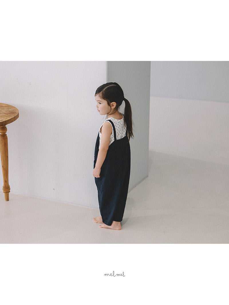 ［melmel］Linen overalls