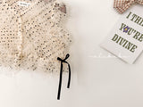 ［valubebe］Dot open ribbon vest (baby)