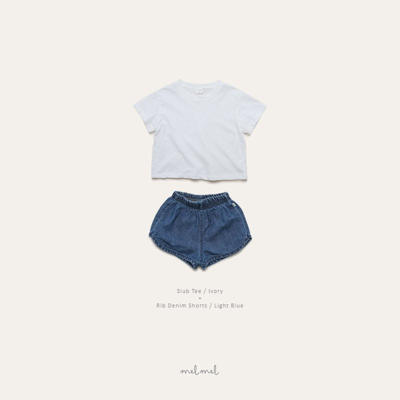 ［melmel］Slub tee
