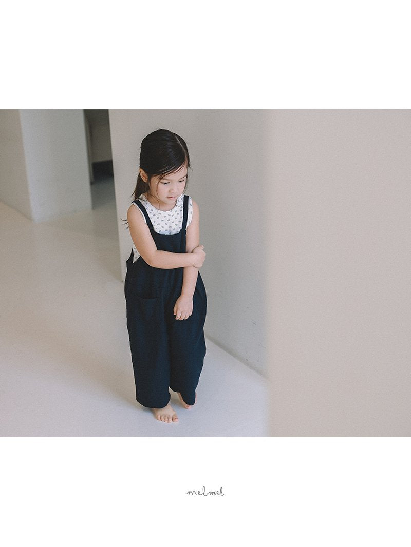 ［melmel］Linen overalls