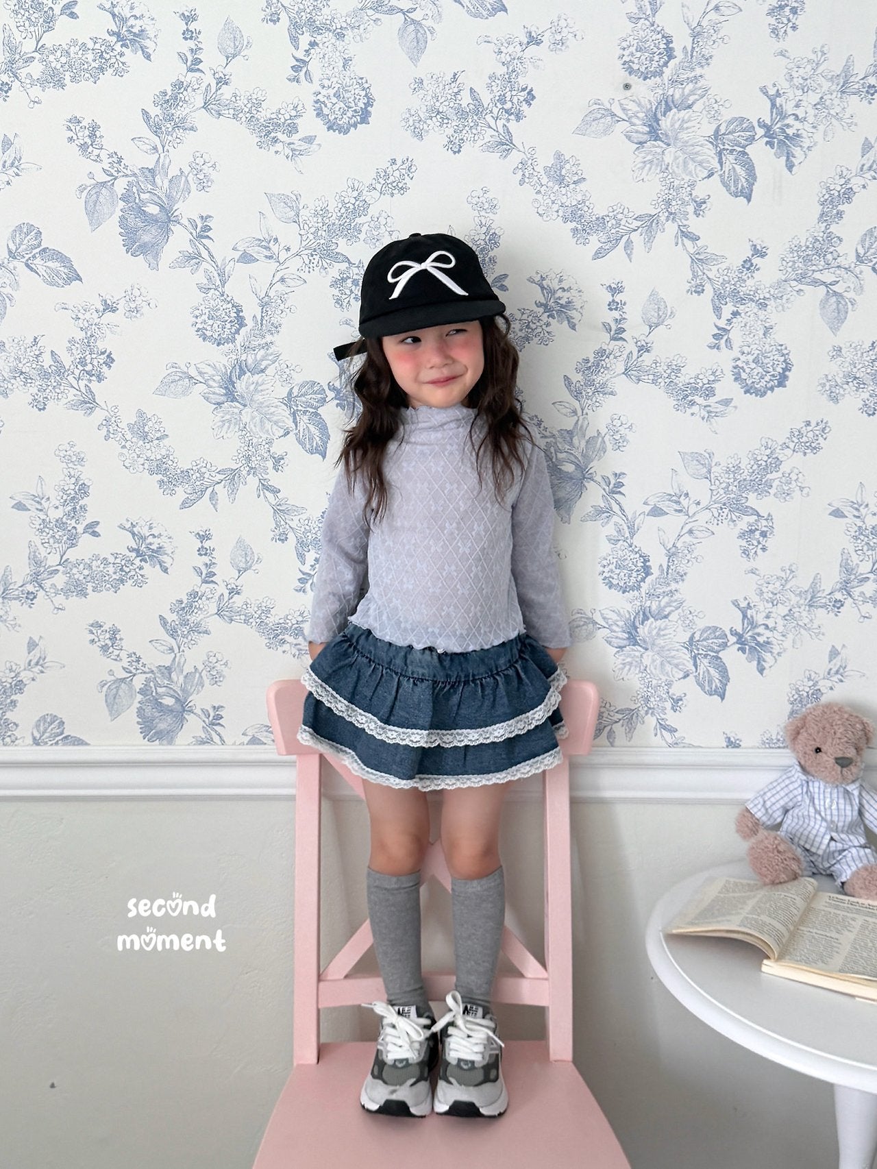 ［second moment］Lolo ribbon mellow tops