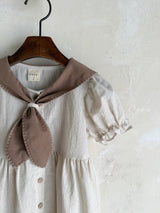 ［OREN］Pure tie stripe one-piece